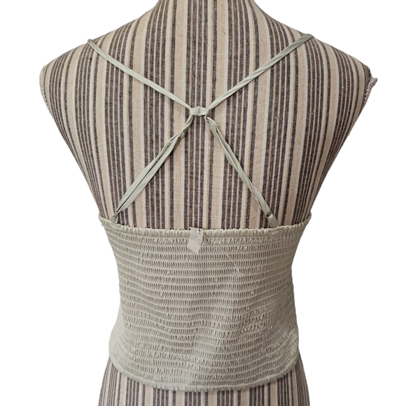 Free People Intimately Right on Time Women Sleeveless Smocked Tank Top/C Size M - Picture 4 of 11